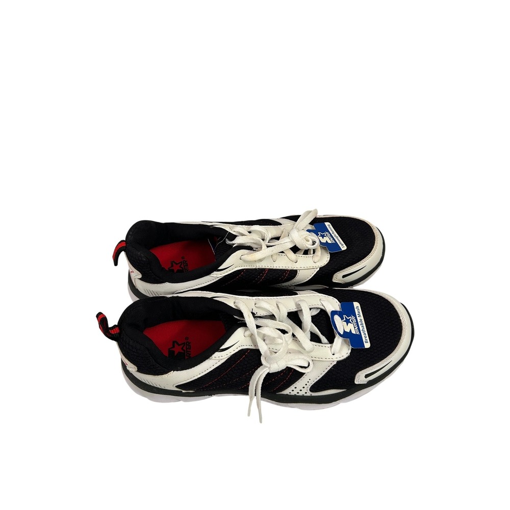 Starter Running Shoes 7.5 Black White Breathable Mesh Athletic Sneakers Mens